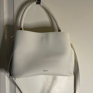 Crossi Ivory Textured Shoulder Bag, NWT
